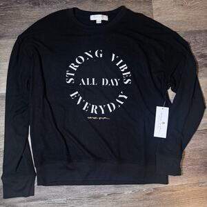 Spiritual Gangster Strong Vibes Relaxed pullover sweatshirt MEDIUM